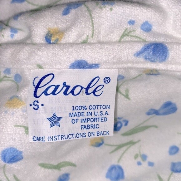 Vintage cotton floral nightgown maxi size small - Picture 7 of 8